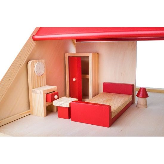Doris dřevěný domeček pro panenky s nábytkem
