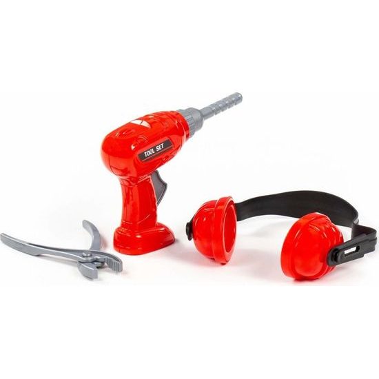 Dětská sada nářadí červená