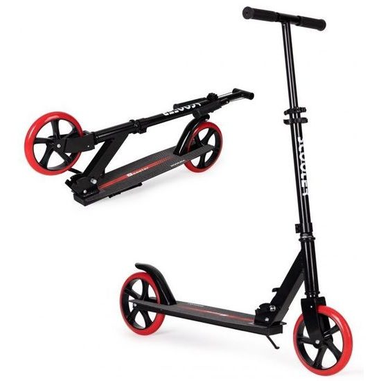 Ecotoys dětská skládací koloběžka s hliníkovým rámem Black Scooter