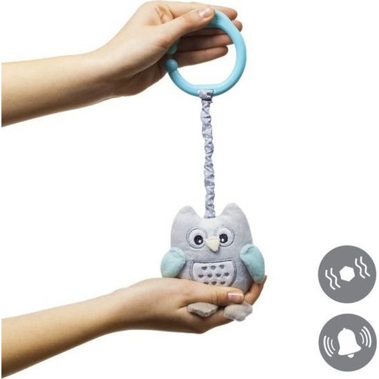 BabyOno Plyšová hračka s chrastítkem Owl Sofia small