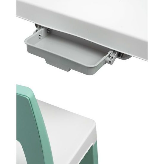 Dětský stůl Monti + 2 židle zelený