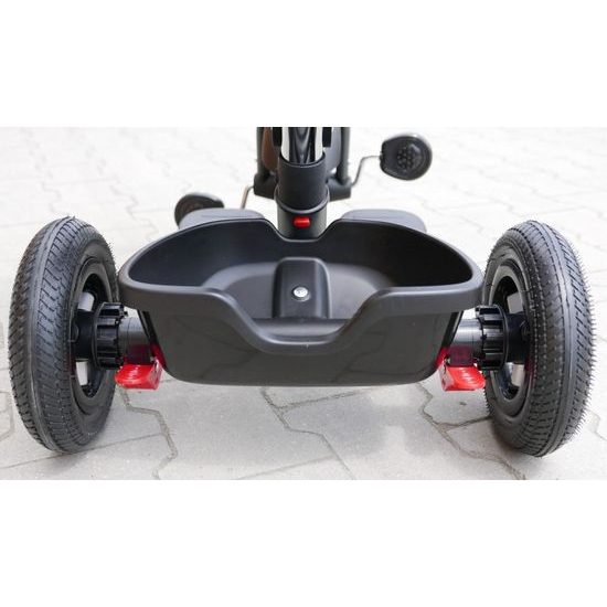 Majlo Toys dětská tříkolka Discovery 380 nafukovacími koly zelená