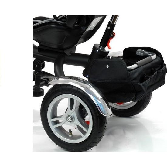 Majlo Toys multifunkční tříkolka s nafukovacími koly PRO500 černá