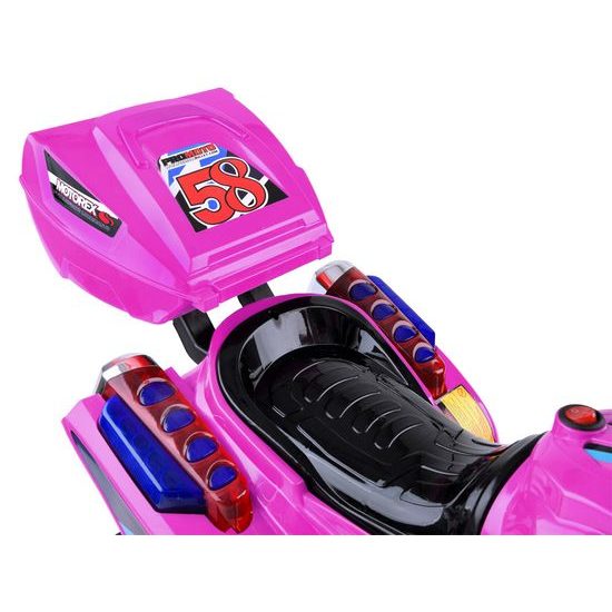 Dětská elektrická tříkolka Speed Star růžová