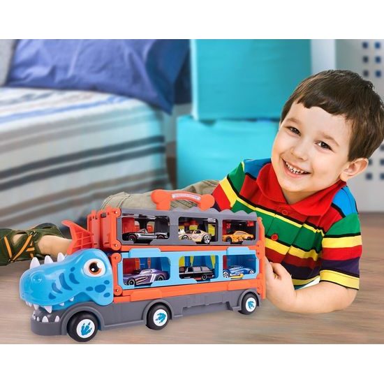 Nákladní auto se 6 autíčky a odpalovačem Speedway Hauter