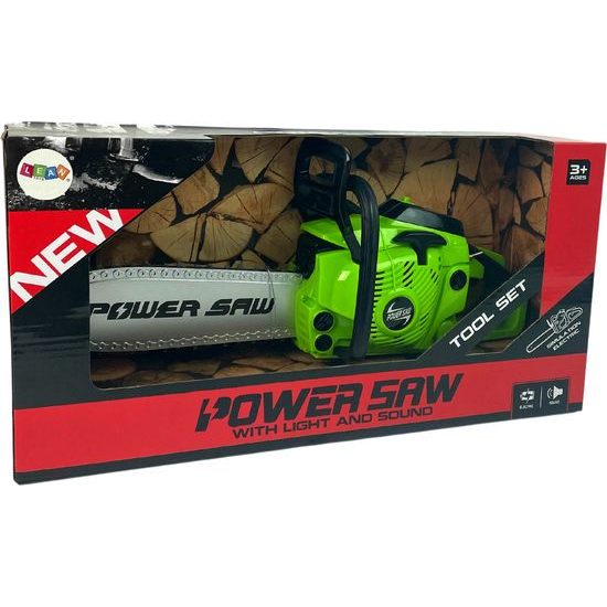 Dětská motorová pila zelená