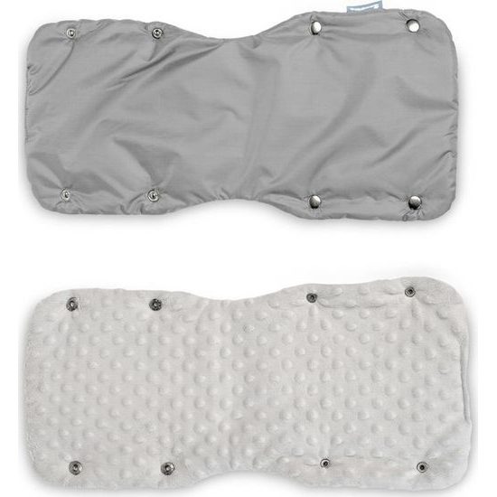 Rukávník na kočárek Minky šedý