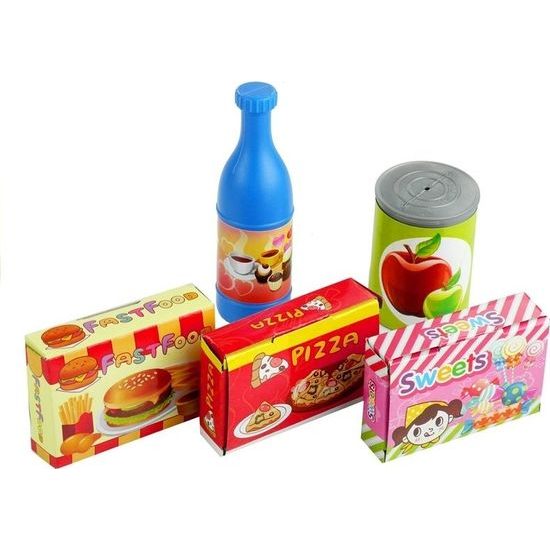 Plastové potraviny ve džbánu - 50 prvků