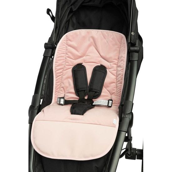 Oboustranná podložka do kočárku Sensillo Velvet magnolie