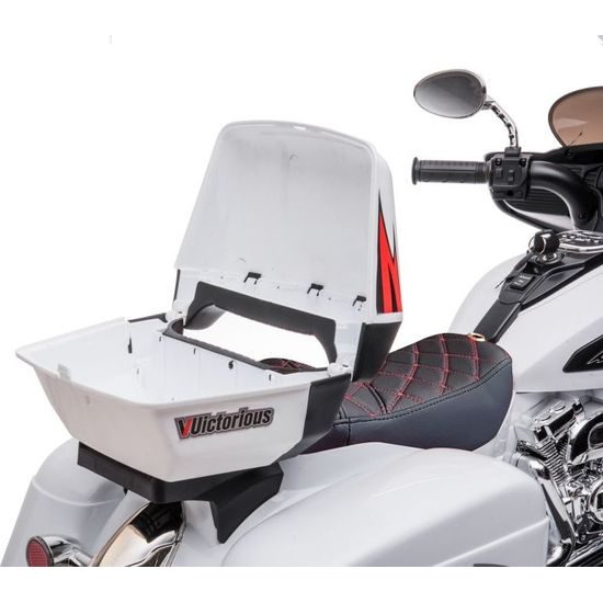 Elektrická tříkolová motorka Goldwing bílá