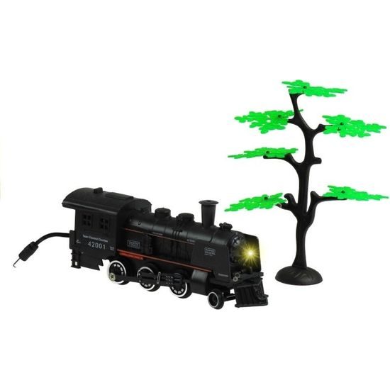 Vláčkodráha na baterie s kouřovými a světelnými efekty Rail King