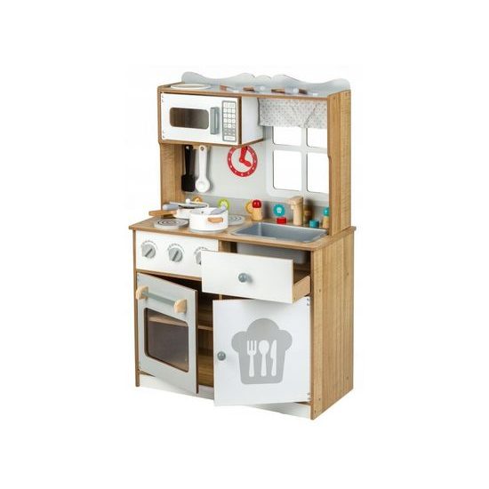 Ecotoys dětská dřevěná kuchyňka s oknem