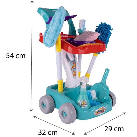Dětský úklidový vozík s příslušenstvím Cleaning Playset