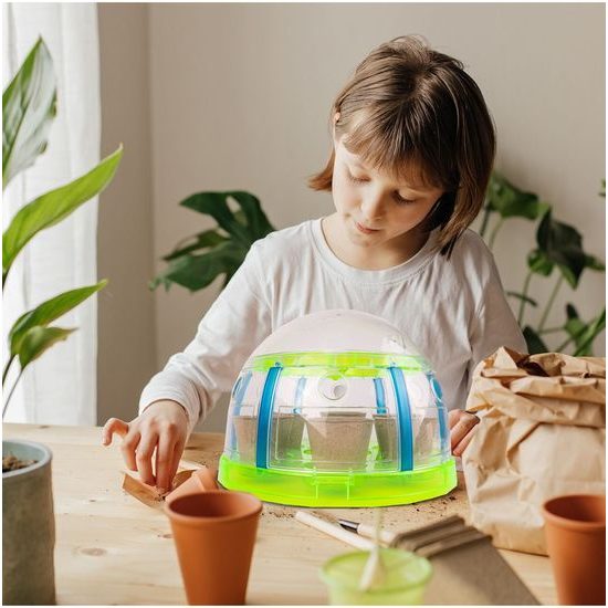 Sestava malý zahradník se skleníkem a osvětlením Sun Room