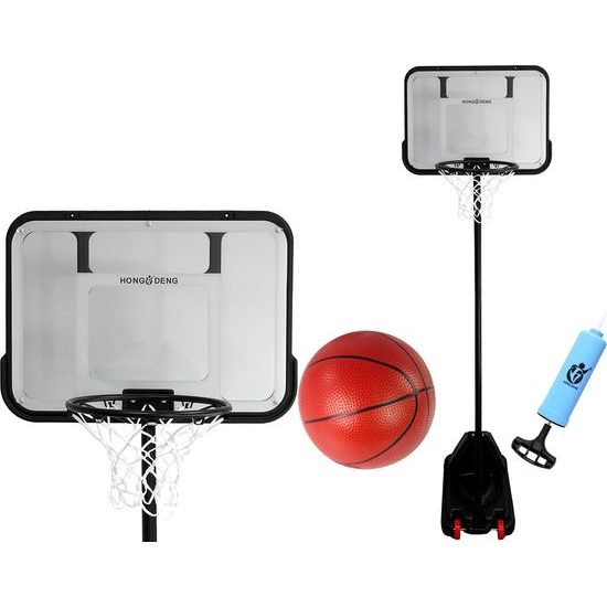 Basketbalový koš na kolečkách černý 3m