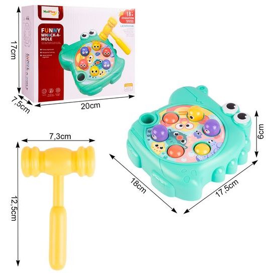 Zatloukání míčků pro nejmenší Funny Hole - zelená