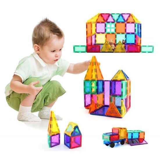 Magnetická stavebnice Magnetic Tiles 70 dílů