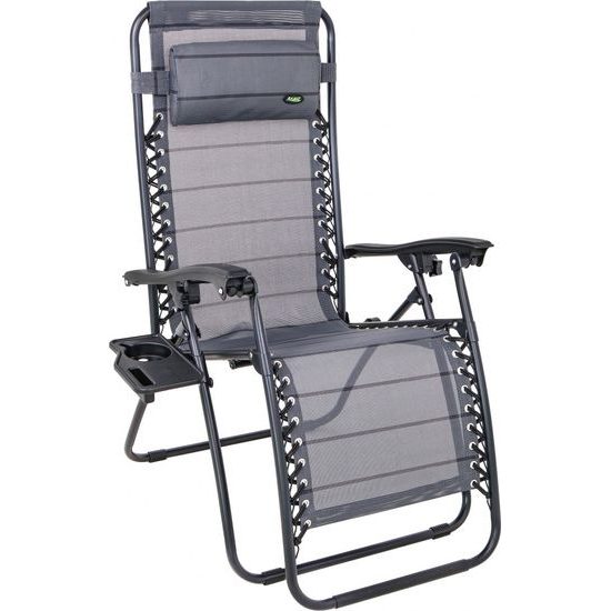 Zahradní a plážové lehátko se stojanem na nápoje a telefon