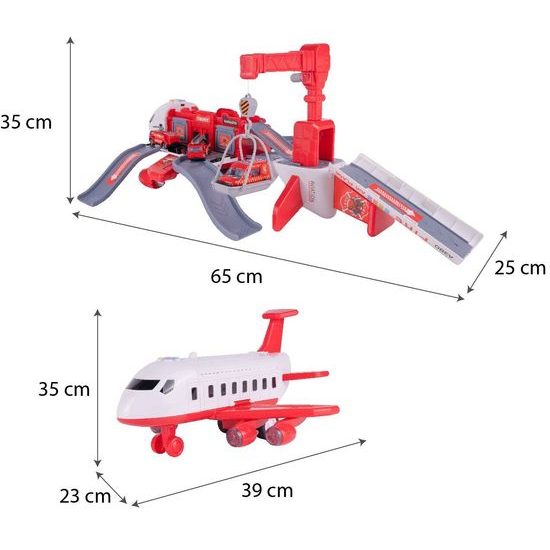 Interaktivní letadlo s autíčky, světly a zvuky DIY Airplane
