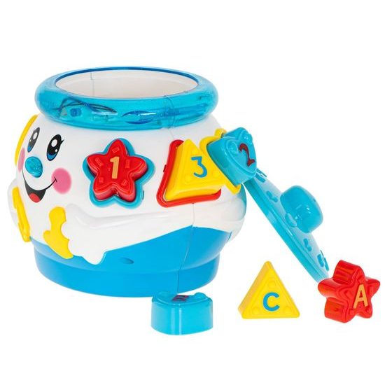 Multifunkční interaktivní kotlík s vkládačkou Funny Pot bílý