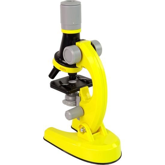 Doris dětský mikroskop na baterie s příslušenstvím Little Scientific žlutý