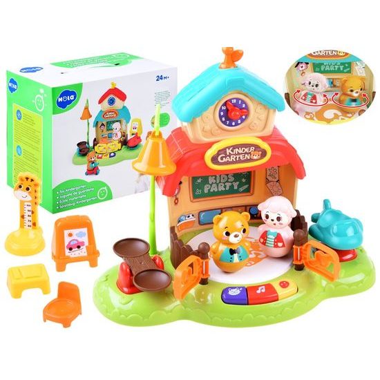 Huile Toys multifunkční domeček pro nejmenší se zvuky Jesličky