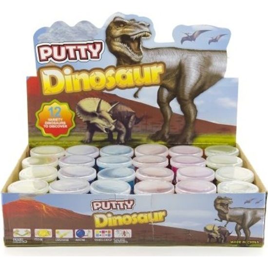 Sliz - hmota 80g dinosaurus - mix 6 barev