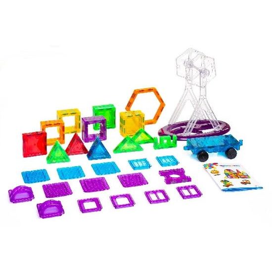 Magnetická stavebnice Magnetic Tiles 70 dílů