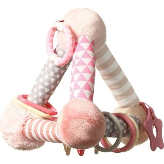 Edukační hračka Baby Ono pyramida Tiny Yoga pink