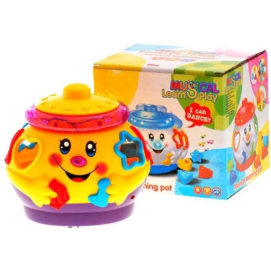 Multifunkční interaktivní kotlík s vkládačkou Funny Pot žlutý