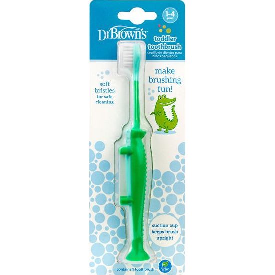 Dr. Browns HG059 Zubní kartáček pro kojence pro malé děti Krokodýl