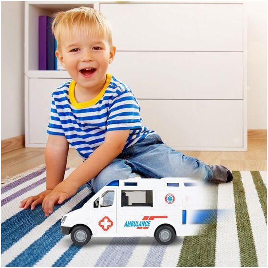 Sanitka se světly a zvuky City Ambulance 1:16