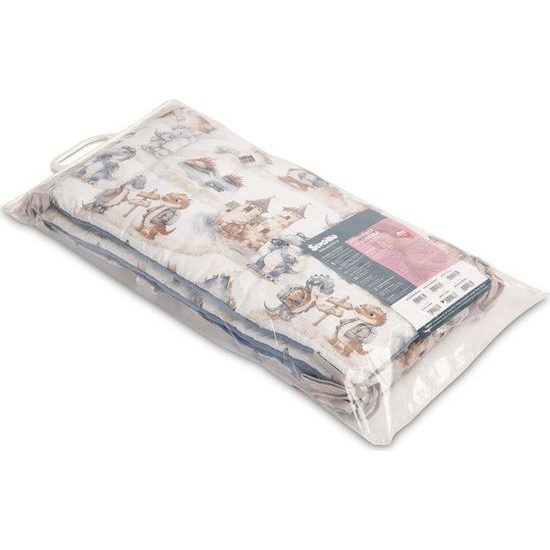 Ochranný mantinel do postýlky Dráček jeans