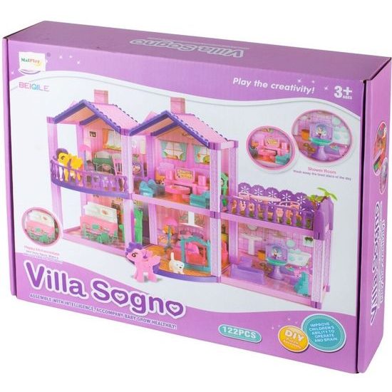 Domeček pro panenky Sogno Villa s příslušenstvím