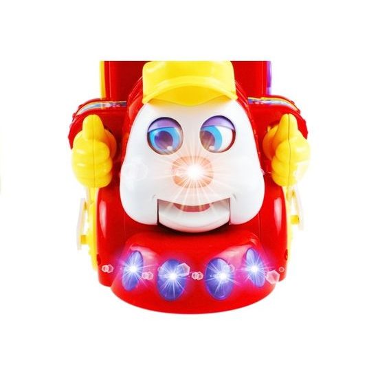 Huile Toys multifunkční lokomotiva se světlem a zvukem Happy Loco