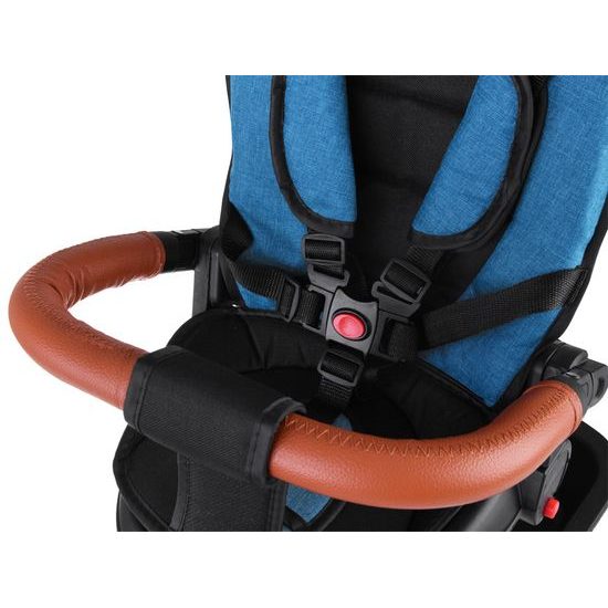 Dětská tříkolka Tiny Bike s otočným sedadlem 3v1 zeleno-modrá