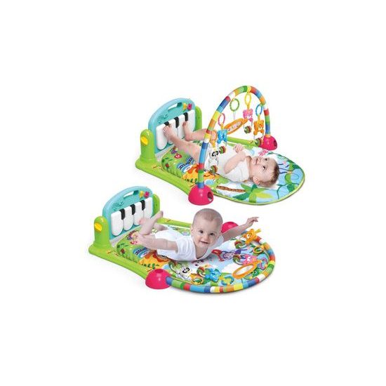 Haunger hrací deka s hrazdou a piankem zelená