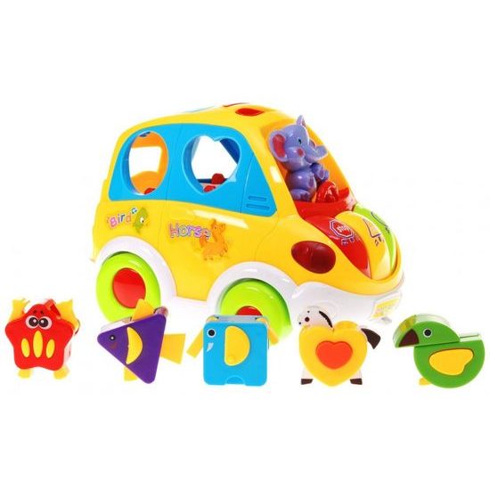 Huile Toys multifunkční autíčko se světlem a zvukem Smart Bus