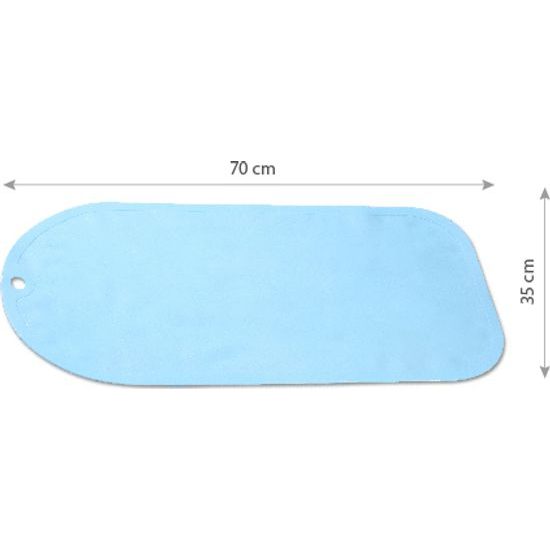 Protiskluzová podložka do vany 70x35 cm modrá