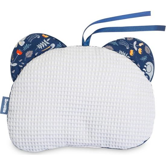 Sensillo Poduška do kočárku velvet zvířátka šedá