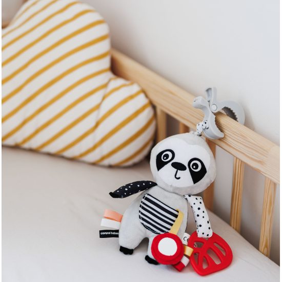 CANPOL babies Senzorická interaktivní závěsná hračka LENOCHOD s klipem BabiesBoo