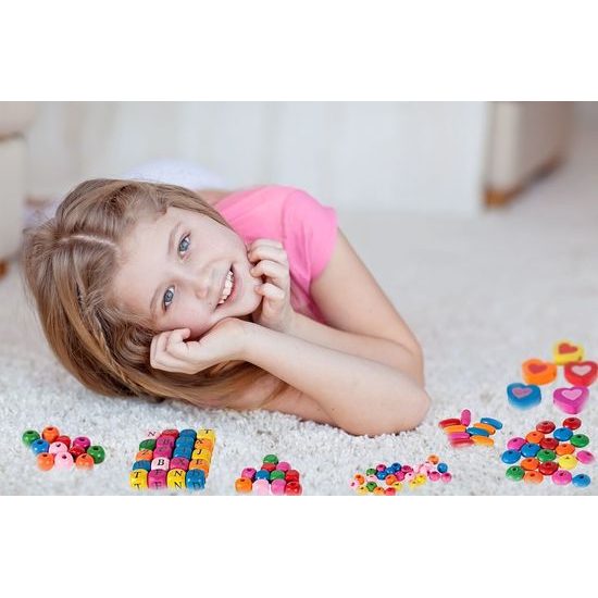 Velká sada na výrobu dřevěných šperků DIY Jewelry