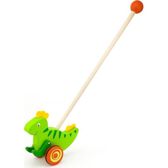 Dřevěná jezdící hračka Viga dinosaurus