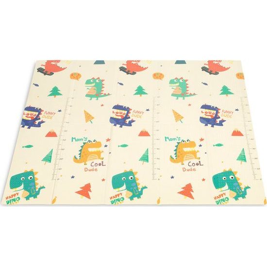 Vzdělávací pěnová podložka dinosauři/auta
