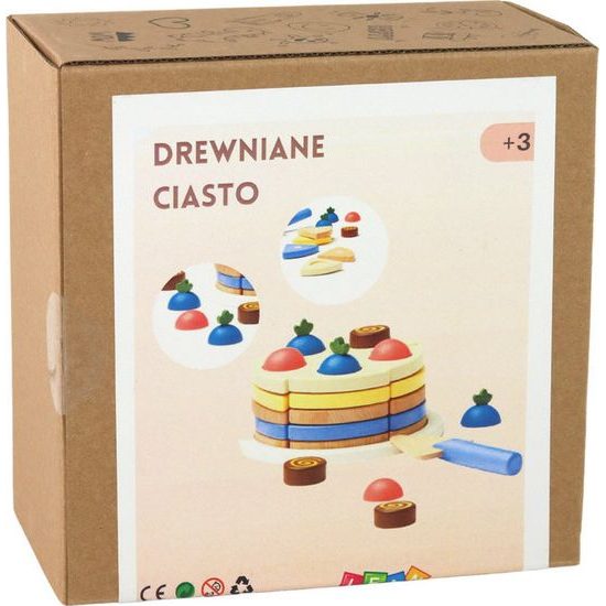 Dřevěný dort 8ks