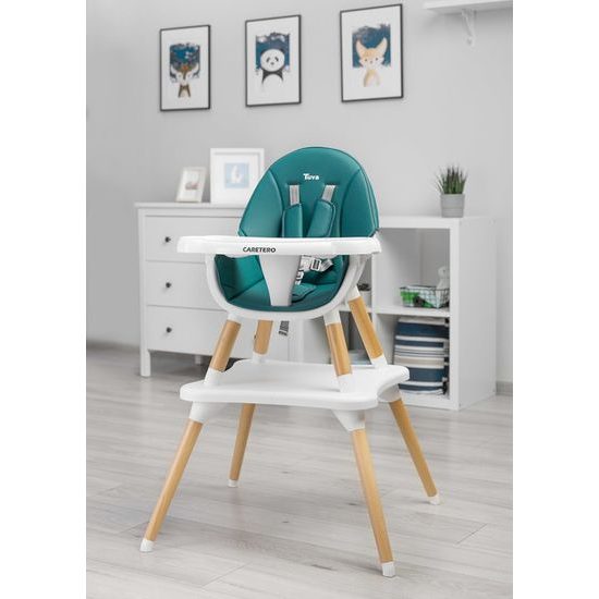 Jídelní židlička TUVA DARK GREEN