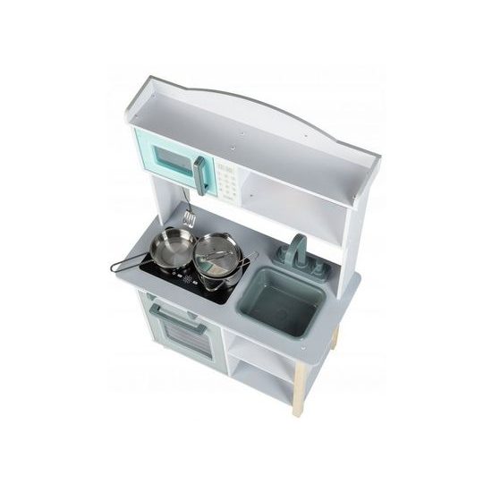 Ecotoys dětská dřevěná kuchyňka s příšlušenstvím