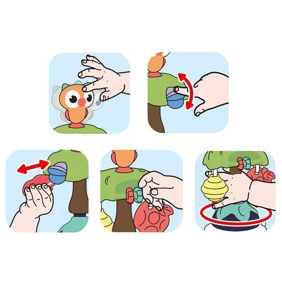 Huile Toys senzorická hračka s přísavkou pro nejmenší Smart Owl