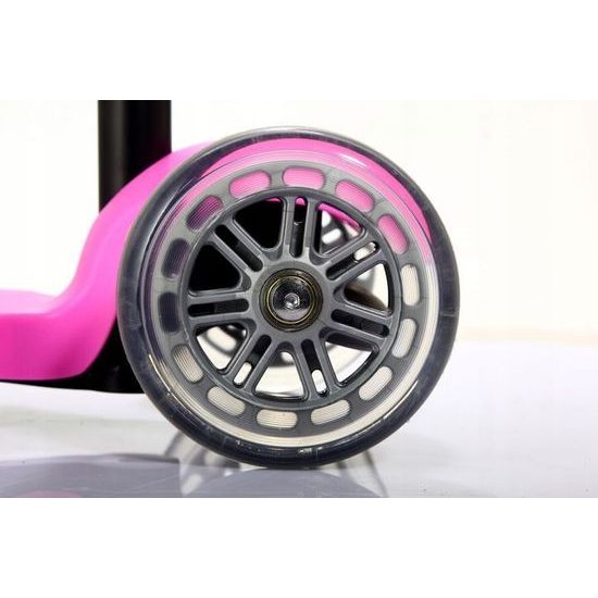 ECOTOYS balanční koloběžka růžová se svítícími koly