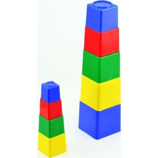 Pyramida skládanka hranatá 9ks